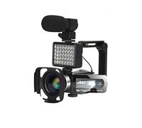 Cámara de vídeo Videocámara Cámara de video de 4K videocámara auto enfoque 4 8MP Vlogging digital grabadora de cámara transmisión en vivo WiFi pantalla táctil video y fotografía Cámara de vlogueo mult