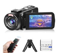 Cámara de video, videocámara Full HD 1080P 30MP, cámara de vlogging para YouTube con visión nocturna infrarroja, zoom digital 18X visualización LCD de 3 pulgadas, cámara digital, grabadora de video