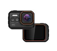 Cámara de vídeo Vlogging Cámara Grabadora Cámara de acción 4K 1080P 60fps estabilizada IP68 Impermeable subacuático Motocicleta Deporte Video CAM Moto Bike 16MP Webcam(128G SD Card)