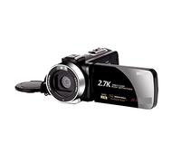 Cámara de vídeo Vlogging Cámara Grabadora Cámara de vídeo de 2,7 K, videocámara Digital Livestream for uso doméstico, Zoom 16X, cámara web Vlog de 30MP, pantalla táctil giratoria 3,0(Standard)