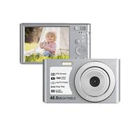 Cámara de vídeo Vlogging Cámara Grabadora Cámara digital pequeña 4K 2.8quot;Pantalla IPS Zoom 16X Enfoque automático Detección de rostro Temporizador Cámara Vlog 48MP for niños Fotografía AF(64G TF Ca