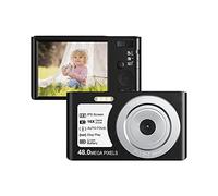Cámara de vídeo Vlogging Cámara Grabadora Cámara digital pequeña 4K 2.8quot;Pantalla IPS Zoom 16X Enfoque automático Detección de rostro Temporizador Cámara Vlog 48MP for niños Fotografía AF(64G TF Ca