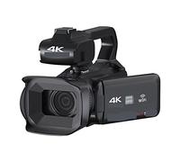 Cámara de vídeo Vlogging Cámara Grabadora Videocámara profesional Full 4K Zoom 18X 4quot;Pantalla táctil 64MP Cámara de video Lapso de tiempo Grabadora digital Streaming Webcam(128G SD Card,Video Came