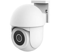 Trust IPCAM-3900 Cámara Vigilancia WiFi Exterior, Camara 360° con Visión Nocturna, Luz/Sirena/Micrófono Incorporados, Detección de Personas, Cámara con App, Videovigilancia, Blanco