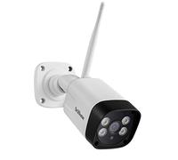 Cámara de vigilancia 3MP WiFi SriHome SH035, videocámara 1296P al Aire Libre, cámara de Seguridad con visión Nocturna IP66 Impermeable detección Movimiento 2 vías Audio App Gratis