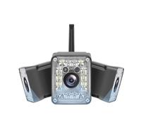 Cámara de Vigilancia, Cámara PTZ de 9MP y 5K, Tres Lentes con Pantalla Dual, detección Humana Ai, Seguimiento automático, cámaras vigilancia CCTV inalámbricas for Exteriores