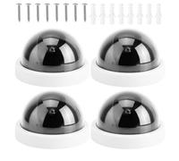 Cámara de vigilancia decorativa con luces LED simuladas, instalación rápida, disuasión de seguridad para uso en interiores y exteriores, modelo de cámara de seguridad de simulación ABS