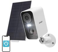Cámara de Vigilancia Exterior WiFi de 3MPx con Panel Solar ZS-GX3S (Blanco) - IEGEEK