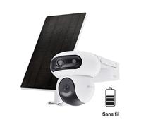 Cámara de vigilancia EZVIZ HB90 de 4 MP y resolución 2K+ con alimentación por batería y panel solar
