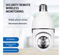 Cámara de vigilancia HD SUSUchens, compatible con monitoreo en tiempo real, cámara IP inteligente WiFi con bombilla E27 y rotación de 360 para
