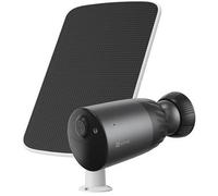 EZVIZ BC1c 4K Cámara Wi-Fi externa inalámbrica con panel solar, batería de 10400 mAh, detección humana/vehículos, audio bidireccional, visión nocturna en color, modo vídeo siempre activo, IP65