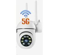 Cámara de Vigilancia WiFi 5G, Exterior e Interior, Impermeable, Visión Nocturna, Audio Bidireccional, Detección de Movimiento, 1080p HD, Doble Banda 5G y 2,4G, 2MP, Rotación 360º