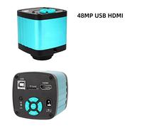 Cámara de visión artificial Completo HD 2K 48MP 21MP Laboratorio de video VGA HDMI USB Cámara de microscopio 13 0x 180x Zoom C Mount Lens for tarjeta de circuito impreso Mira la reparación del teléfon