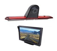 CáMara De VisióN Trasera Cámara HD De Tercera Luz Freno Visión Nocturna Reversa Respaldo para VW para Crafter 2004 2005 2006(4.3inch Monitor)