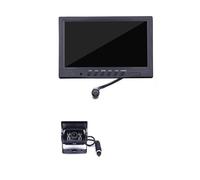 Cámara de visión Trasera Cámara Respaldo 9 Pulgadas Monitor para Coche Pantalla Dividida Cuatro Divisiones, Vista Trasera para Camión Y Autobús cámara Trasera