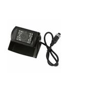 Cámara de visión trasera HD de 12-24 V de 4 pines para remolque de camión RV con 18 LED IR para visión nocturna gran angular de 120 grados y para salida de señal Pal