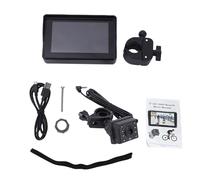 Cámara de Visión Trasera para Bicicleta, Pantalla 1080P de Alta Definición con Visión Nocturna para Bicicleta de Montaña, ABS Negro