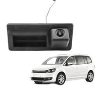 Cámara De Visión Trasera para VW para Polo Hatchback MK5 2009 2010 2011 2012 2013 2014 2015 2016 2017, Monitor CCD HD AHD Cámara De Aparcamiento(C135 AHD 720P)