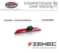 Cámara de visión trasera ZENEC ZE-RCE3804 compatible con FORD Transit 7....