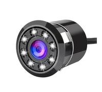 Cámara De Vista Trasera De Coche Cámara Trasera Redonda De 8 LED Visión Trasera De 170 Grados Visión Nocturna HD Universal CáMara Marcha AtráS AutomóVil