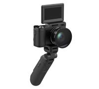 Cámara de vlogging 4K, 4.53 x 2.56 x 1.77 Pulgadas, cámara Digital de Viaje de 48 MP, grabadora de Video antivibración con Control Remoto y Pantalla táctil para transmisión en