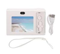 Cámara de vlogging Digital de mtlavismo 48MP Alta resolución 1080p Salida de Video 8X Zoom Digital Anti Shake Sensible a la luz automática Ideal para Que los Amigos Viajes Sean (White)