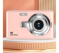 Cámara de vlogging Fmxomd4K de 48 MP con zoom 16x y pantalla LCD de 2,4", minicámara digital vintage compacta para viajes y fotografía.