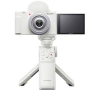 Cámara de vlogging Sony ZV-1F (blanca) + Sony GP-VPT2BT blanca nuevo