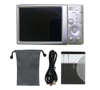 Cámara de Zoom Digital de 16x 4K HD 44MP Carcasa de plástico a Prueba de amortiguadores de 2.8 Pulgadas fácil de Usar para la fotografía para Principiantes para niños Viajes al (Plata)