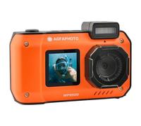 AgfaPhoto Realishot WP9500, Cámara Digital Impermeable, Resistente al Agua 7m, 24 MP, Zoom 18X, Vídeo 4K, Doble Pantalla 2.9”/1.4”, Negro