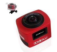 Cámara deportiva billow xs360pror roja - lcd - 16mpx - full hd - batería 1000mah - microsd hasta 32gb - sumergible 30m -