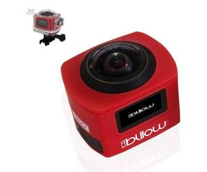 Cámara deportiva billow xs360pror roja - lcd - 16mpx - full hd - batería 1000mah - microsd hasta 32gb - sumergible 30m -