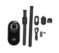 Cámara Deportiva para Mascotas Cámara Liviana con Collar para Mascotas con Tarjeta de Memoria de 8 GB, Grabación de Video 1080P, Vista Amplia de 120 °, Graba Acciones para (Black)