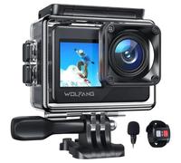 Cámara Deportiva WOLFANG GA120 4K UltraHD WiFi Dual Pantalla EIS UltraWide