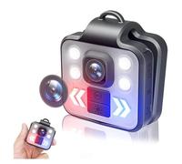 Cámara desgastada por el cuerpo, Mini cámara corporal grabadora de vídeo, visión nocturna deportiva, cámara grabadora HD de 1080P for el hogar, guardia de seguridad for el cumplimiento de la ley al ai