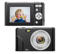 Cámara digital 1080P 48 megapíxeles zoom 16x Black