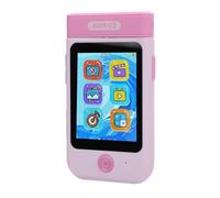 Cámara Digital 1080P 48MP IPS Pantalla Táctil Enfoque Automático Despertador Reproductor de Música MP3 Cámara Portátil para Niños Juguete de Aprendizaje (Pink)