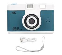 Cámara Digital 1080p 50mp HD Dual Lente Cámara compacta inalámbrica con 16x Games de Mp3 de Zoom Digital Anti Shake para fotografía Vlogging Travel Adventures (Verde)