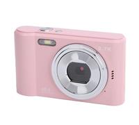 Cámara Digital 2.7K 48MP, Cámara con Zoom Digital con Zoom 8X, con Pantalla IPS de 2.4 Pulgadas, Cámara con Enfoque Automático, Cámara Digital Portátil para Estudiantes (Pink)