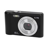 Cámara Digital 2.7K 48MP, Cámara con Zoom Digital con Zoom 8X, con Pantalla IPS de 2.4 Pulgadas, Cámara con Enfoque Automático, Cámara Digital Portátil para Estudiantes (Black)