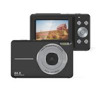 Cámara digital 44MP/1080P/zoom digital 16X/luz de relleno Black