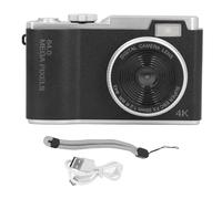 Cámara Digital 48MP 1080p 2.4 Pulgadas 16x Zoom Evita agitar la cámara Selfie compacta portátil para Viajar para Viajar (Negro)