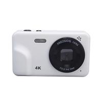 Cámara Digital 48MP 1080p Auto Focus 5X Zoom 2.0in Pantalla IPS Múltiples Filtros Portables Cámara Compacta para Viajes Diarios (White)