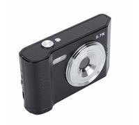Cámara Digital 48MP 2.7K HD Zoom 8X Pantalla IPS Compacta de 2.8 Pulgadas Enfoque Automático Cámara Digital de Bolsillo Antivibración para Selfies Viajar Grabación de Vida (Negro)