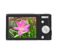 Cámara Digital, 4K 50MP Enfoque Automático Zoom Digital 16x Cámara Pequeña Antivibración con Flash, Pantalla LCD Retro Compacta de 2,8 Pulgadas Obturador Electrónico Cámara (Black)