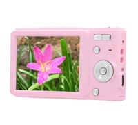 Cámara Digital, 4K 50MP Enfoque Automático Zoom Digital 16x Cámara Pequeña Antivibración con Flash, Pantalla LCD Retro Compacta de 2,8 Pulgadas Obturador Electrónico Cámara