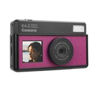 Cámara Digital, 4K 64MP 18x Zoom Autococus de 2.8 Pantalla Retro con Luz LED de Relleno y Múltiples Filtros, para la Fotografía de Viajes de los Estudiantes (Violeta Oscura y