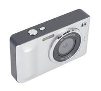 Cámara Digital, 4K 64MP Autofocus 18X Zoom Digital Pantalla de 2.8 Pulgadas Apunta y Dispara Cámara Flash Incorporado Batería Recargable de 1200mAh Cámara Compacta (Silver)