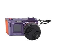 Cámara Digital 4K 70MP 50x Zoom Auto Focus ANGANGO F1.8 Cámara DSLR con Flash de Pantalla Doble (Violeta)