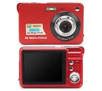 Cámara Digital 4K, Cámara Compacta con Zoom 8X de 48 MP con Pantalla LCD de 2,7 Pulgadas, Cámara Digital Portátil Compatible con Temporizador Automático, Disparo Continuo